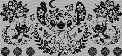 16oz black and white-B 55